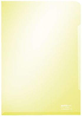 Leitz 4153-00-15 4153 Sichthülle Super Premium, A4, PVC, dokumentenecht, gelb
