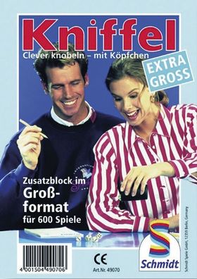 Schmidt Spiele 49070 Großer Kniffelblock(P)