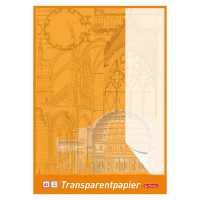 herlitz Transparentpapierblock DIN A3, 65 g/ qm, weiá