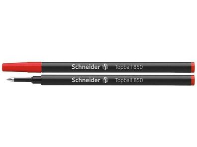 10x Schneider SN8502 Tintenrollermine Topball 850 0,5 mm rot