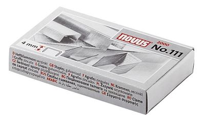 Novus® 042-0036 Heftklammern Nr. 111 Stahldraht verzinkt 2000 Stück