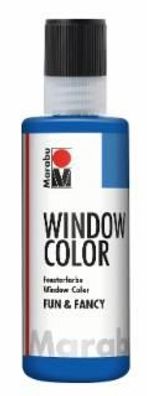 Marabu 0406 04 055 Window Color fun&fancy, Ultramarinblau 055, 80 ml