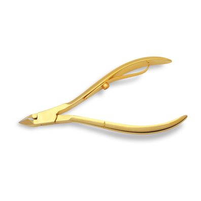 Nagelhautzange mit 24 Karat gold beschichtet Nagelzange Profi-Qualität 10 cm