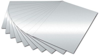 Folia 6761E Tonpapier - 50 x 70 cm, silber glänzend