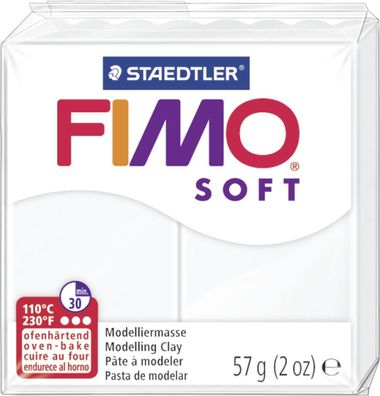 FIMO 8020-0 Modelliermasse soft weiß