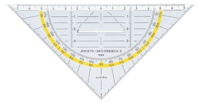 Aristo AR1553 Geometriedreieck mit Griff Plexiglas® 160 mm glasklar