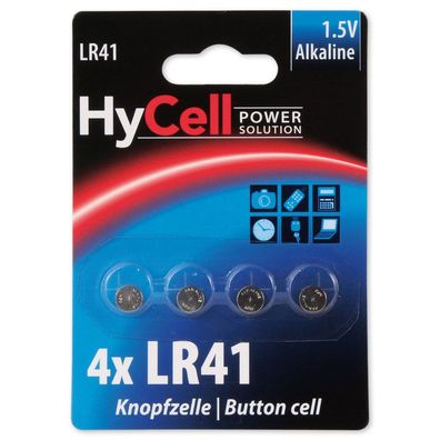 HyCell 1516-0025 Knopfzellen LR41 1,5 V