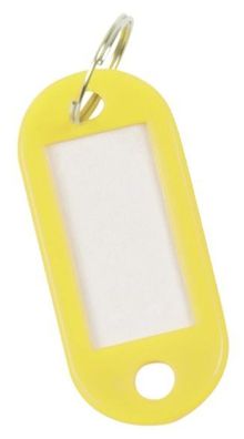 Q-Connect® KF10873 Schlüsselanhänger 10ST gelb
