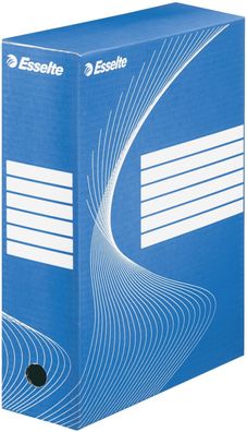 Esselte 128421 Archiv-Schachtel - DIN A4, Rückenbreite 10 cm, blau