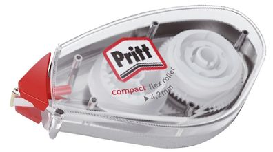 PRITT 9H PCK4B Korrekturroller Compact Flex - Einweg, 4,2 mm x 10 m, transparent