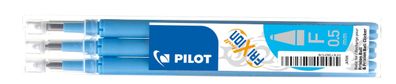 Pilot BLS-FR5S3-LB Tintenrollermine für FriXion Clicker 0,3 mm hellblau 3er Set(T)