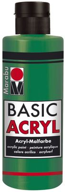 Marabu 1200 04 067 Basic Acryl, Saftgrün 067, 80 ml