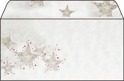 SIGEL DU250 Sigel® Weihnachts-Umschlag "Chirstmas Timber" -DIN lang (110x220mm),25...