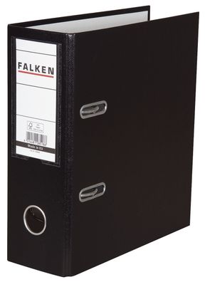 Falken 11285616 Ordner - A5 hoch, 80mm, PP-Folie, schwarz
