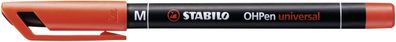 Stabilo® 843/40 Folienschreiber OHPen universal Medium, permanent, rot