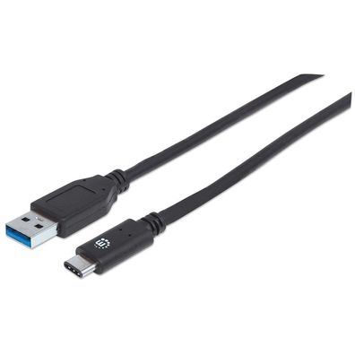 Manhattan 353373 Manhattan USB Kabel 3.1 C -> A St/ Bu 1.00m schwarz