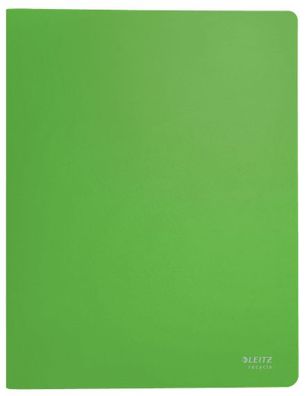LEITZ 46760055 Recycle Sichtbuch DIN A4, 20 Hüllen grün(T)