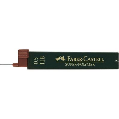 FABER-CASTELL 120500 SUPER-POLYMER Bleistiftminen HB 0,5 mm 12er