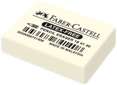 Faber-Castell 184140 Radiergummi 7041-40 34 x 26 x 8mm weich weiß(S)