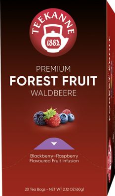 Teekanne 2291717001 Früchtetee Premium Waldbeeren 20 Beutel x 3,0 g