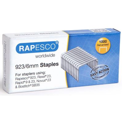 Rapesco® 1235 1.000 x Heftklammern 923 23/6