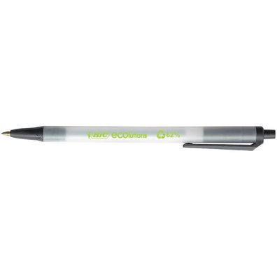 BIC 8806871 Kugelschreiber ECOlutions® Clic Stic™ transparent Schreibfarbe schwarz