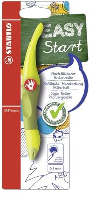 Stabilo® B-46849-5 EASY ergonomischer Tintenroller limone/ grün(T)