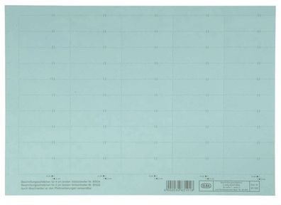Elba 100552045 vertic® Beschriftungsschild für Registratur, 58 x 18 mm, blau, 50 ...