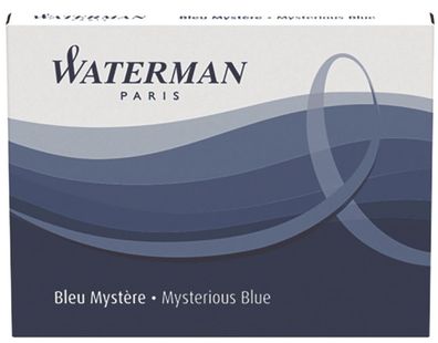 Waterman S0110910 Tintenpatronen blauschwarz Standard-Großraum 8 Patronen(P)