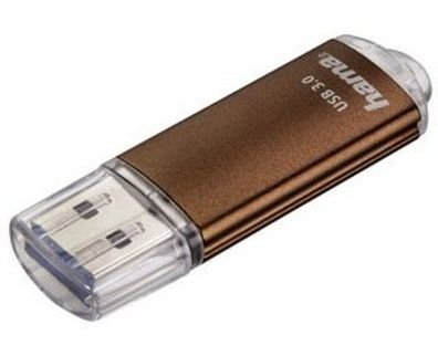hama USB 3.0 Speicherstick FlashPen "Laeta", 64 GB, braun