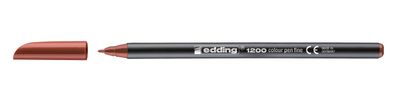 Edding 41200007 1200 Fasermaler color pen - 0,5 - 1 mm, braun