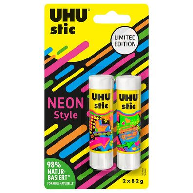 UHU 53905 Neon Edition Klebestifte 2x 8,2 g