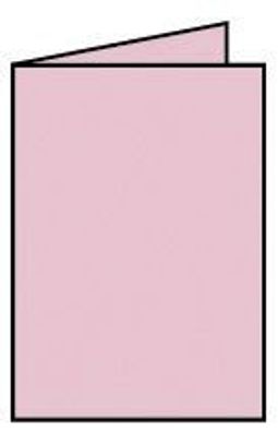 Rössler Papier 220706523 Coloretti Doppelkarte - A6 hoch, 5 Stück, rosa