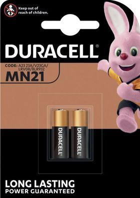 Duracell DUR203969 Sicherheitsbatterien - MN21 3LR50 12 V - 2 Stück