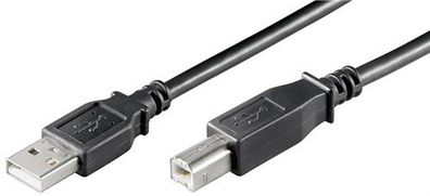 Goobay 93598 USB 2.0 Hi-Speed Kabel, Schwarz, 5 m - USB 2.0-Stecker (Typ A) > USB ...