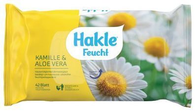 Hakle® 80030 feuchte Toilettentücher Kamille + Aloe Vera 42 Stück