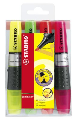 Stabilo® 71/4 Textmarker Luminator®, Etui mit 4 Stiften