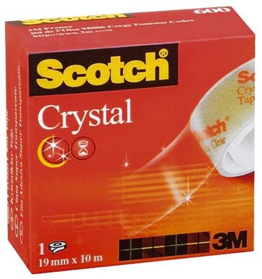 Scotch® C6001910 Klebeband Crystal Clear 600, Zellulose Acetat, Bandgröße (L x ...