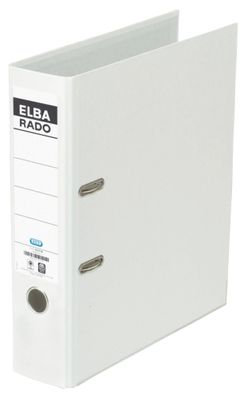Elba 100022618 Ordner rado brillant - Acrylat/ Papier, A4, 80 mm, weiß