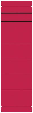 5858 Ordner Rückenschilder - breit/ lang, 10 Stück, rot