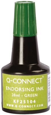 Q-Connect® KF25104 Stempelfarbe - ohne Öl, grün