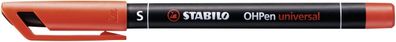 Stabilo® 841/40 Folienschreiber OHPen universal Superfein, permanent, rot