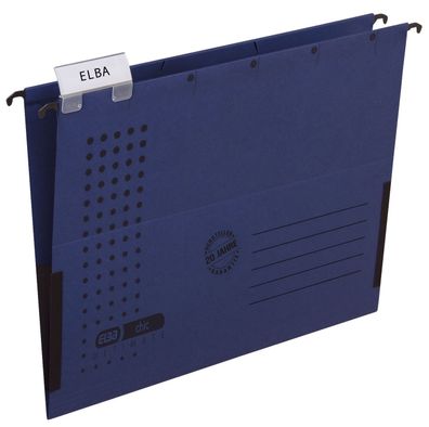 Elba 100552102 Hängetasche chic Ultimate®, Karton (RC), 230 g/ qm, A4, dunkelblau