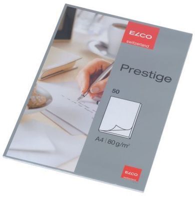 Elco 73711.14 Schreibblock Prestige DIN A4 blanko weiß 50 Blatt