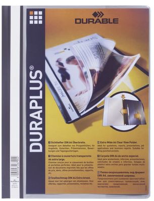 Durable 257910 Angebotshefter Duraplus® strapazierfähige Folie A4+ grau(P)