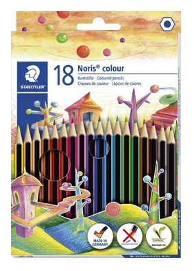 Staedtler® 185 C18 Farbstift Noris® colour - Kartonetui mit 18 Farben