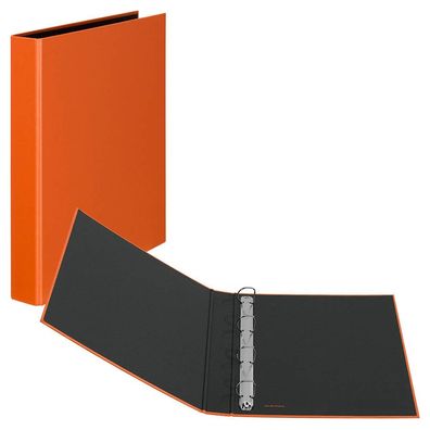 Veloflex 1143630 Basic Ringbuch 4-Ringe orange 3,5 cm DIN A4