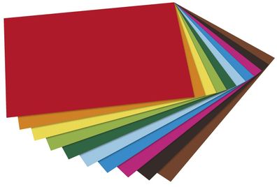Folia 605 Tonpapier A4 10 Farben sortiert 100 Blatt