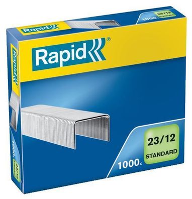 Rapid 24869400 Heftklammern 23/12mm Standard, verzinkt, 1000 Stück