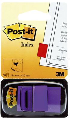 Post-it® 680-8 Index Standard-Typ 680 - 25,4 x 43,2 mm, lila